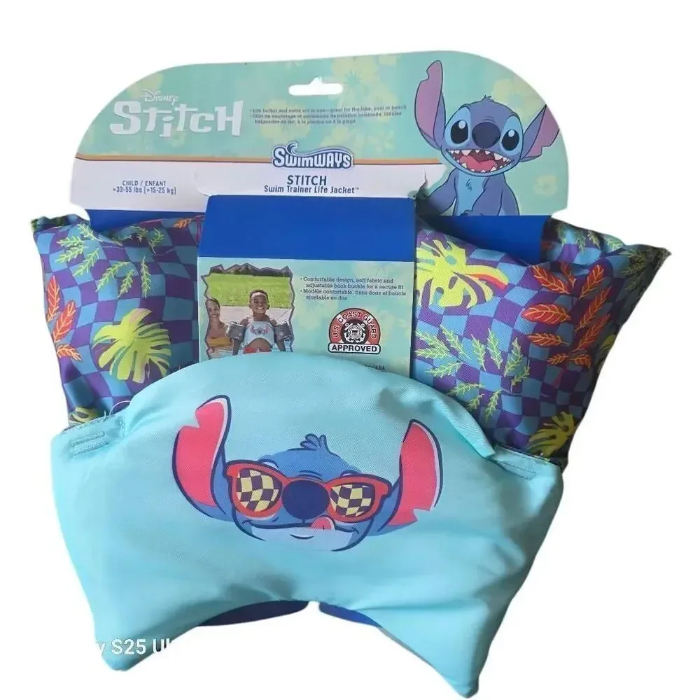 Disney Stitch kids life jacket vest 35-55 lbs new